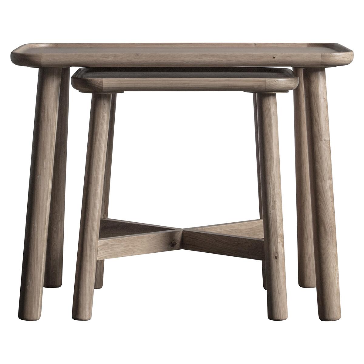 Kargil Oak Scandi Nest Side Tables (Set of 2) – image 3