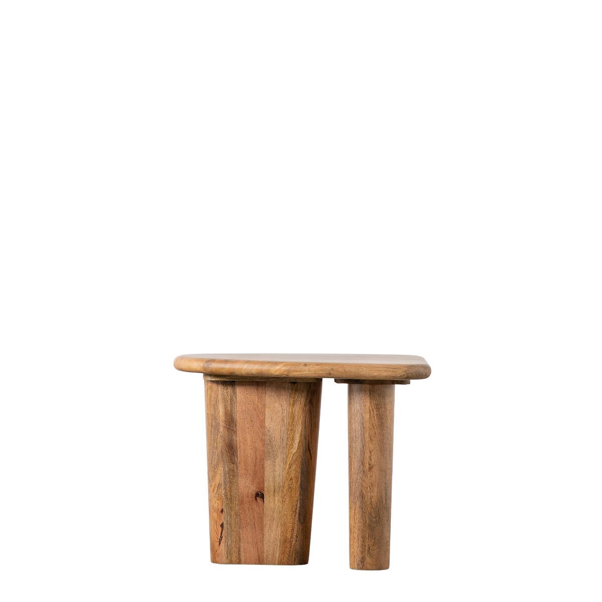 Kathua Organic Shaped Wood Side Table – image 3