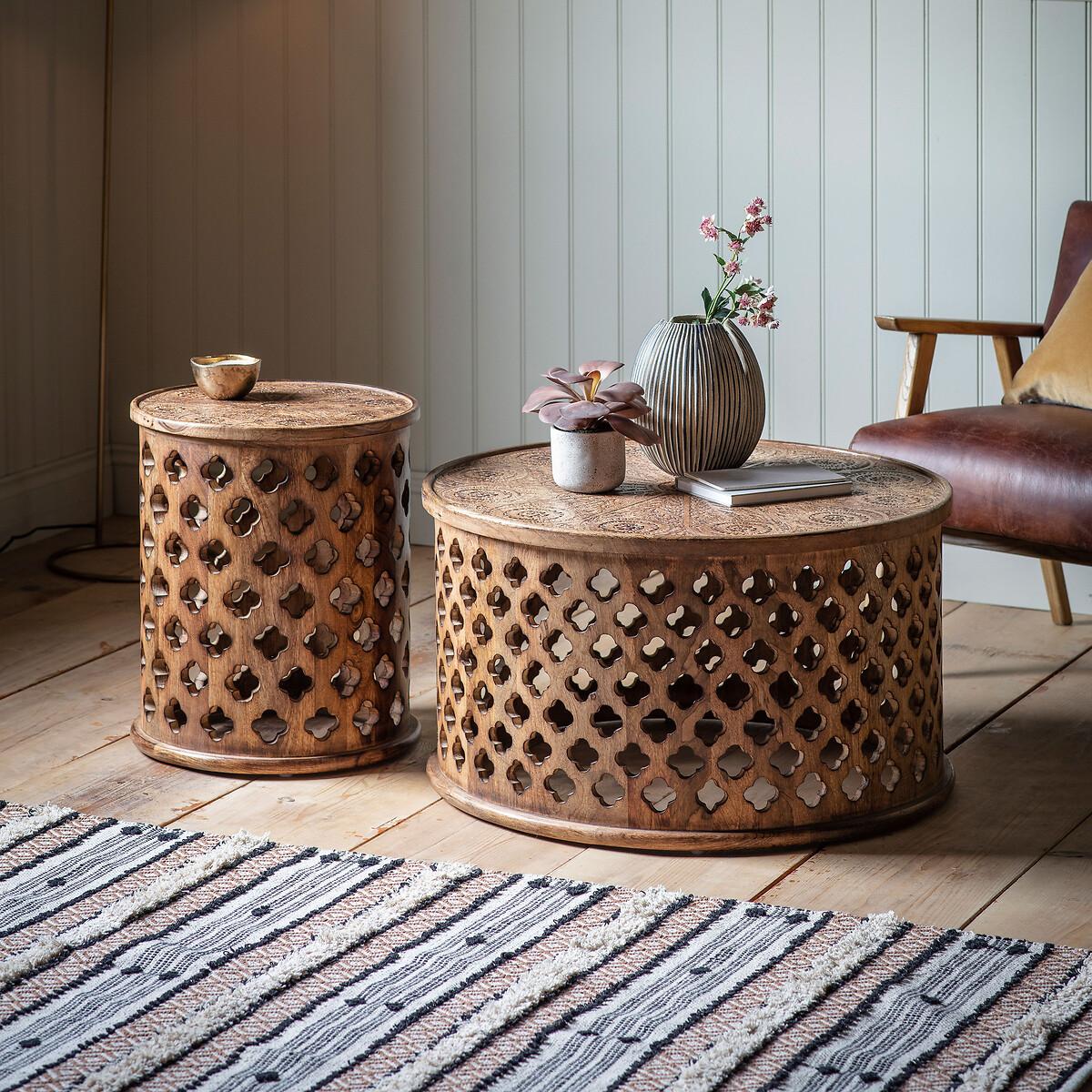 Ballari Fretwork Wood Side Table – image 3