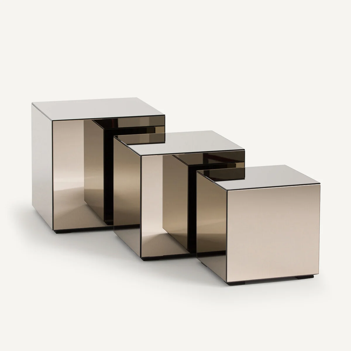 Lumir Mirrored Bedside / Side Table – image 4