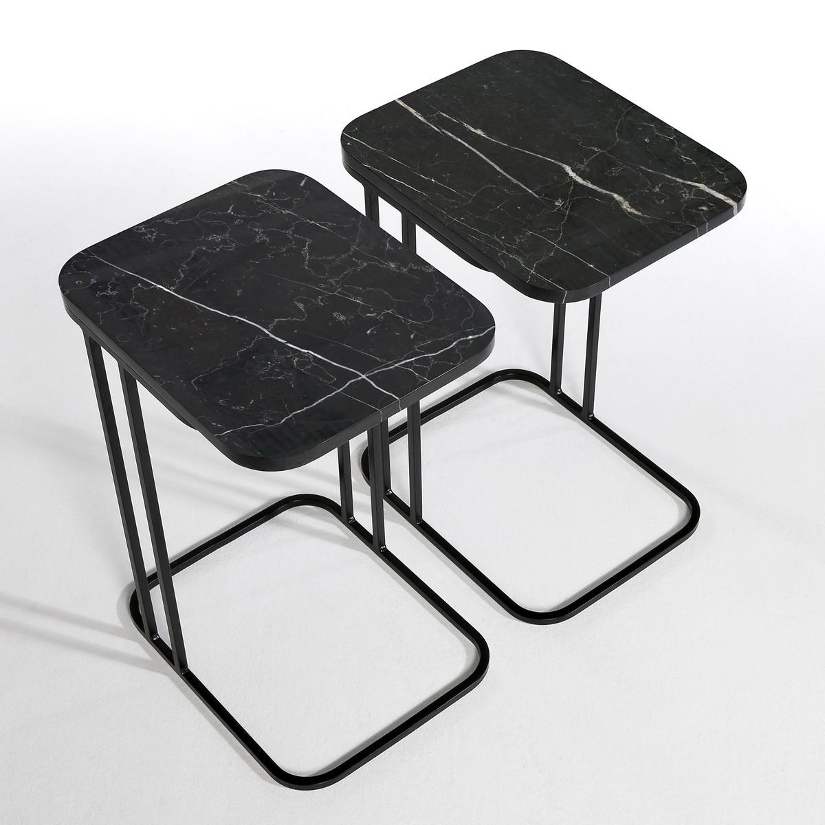 Trebor Metal & Marble Side Table by E.Gallina – image 3