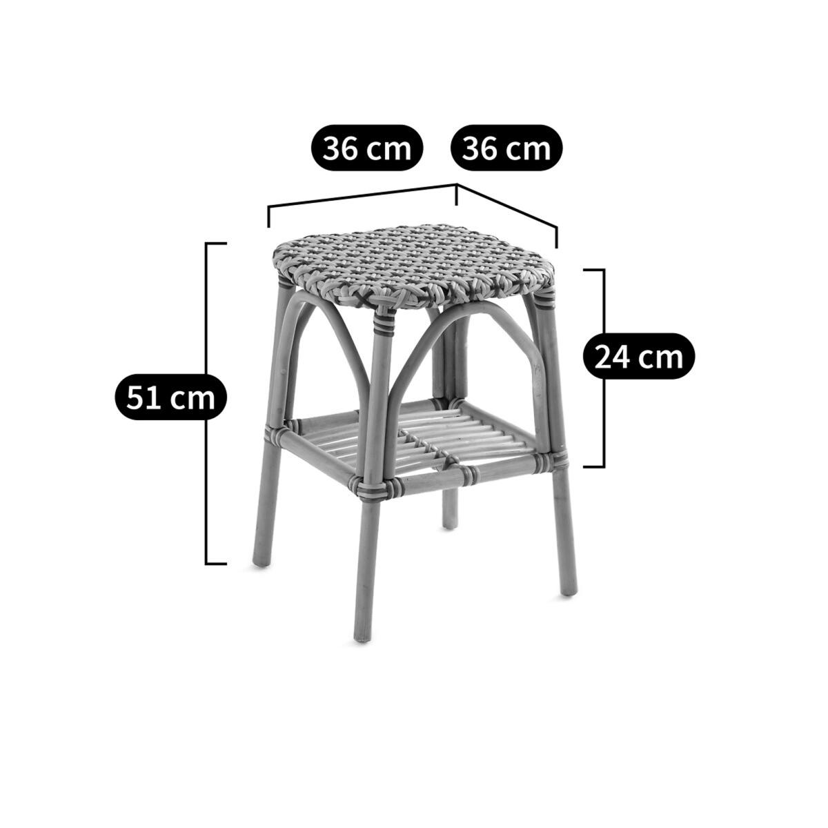 Musette Rattan & Weaving Side Table – image 4