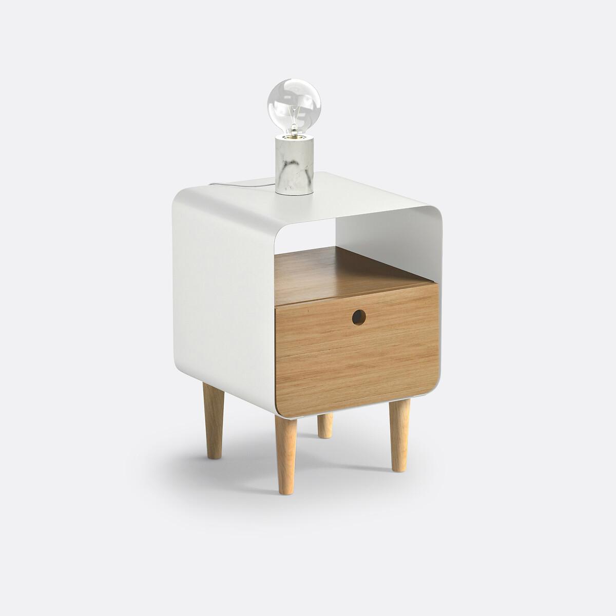Jimi Ash Veneer & Metal Side Table – image 3