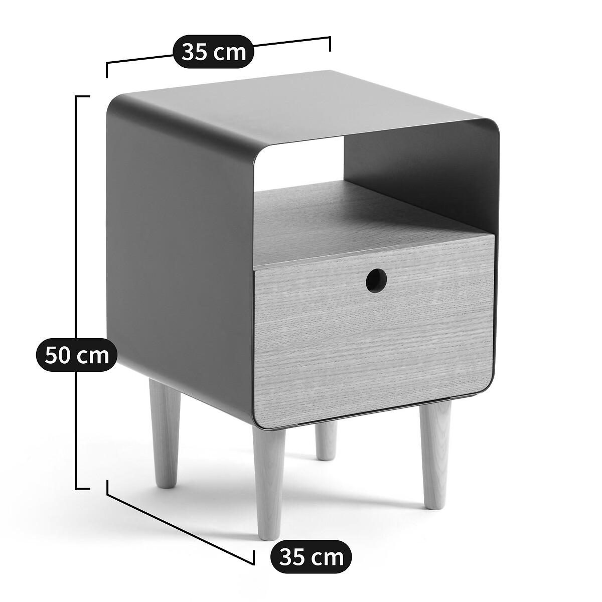Jimi Ash Veneer & Metal Side Table – image 6