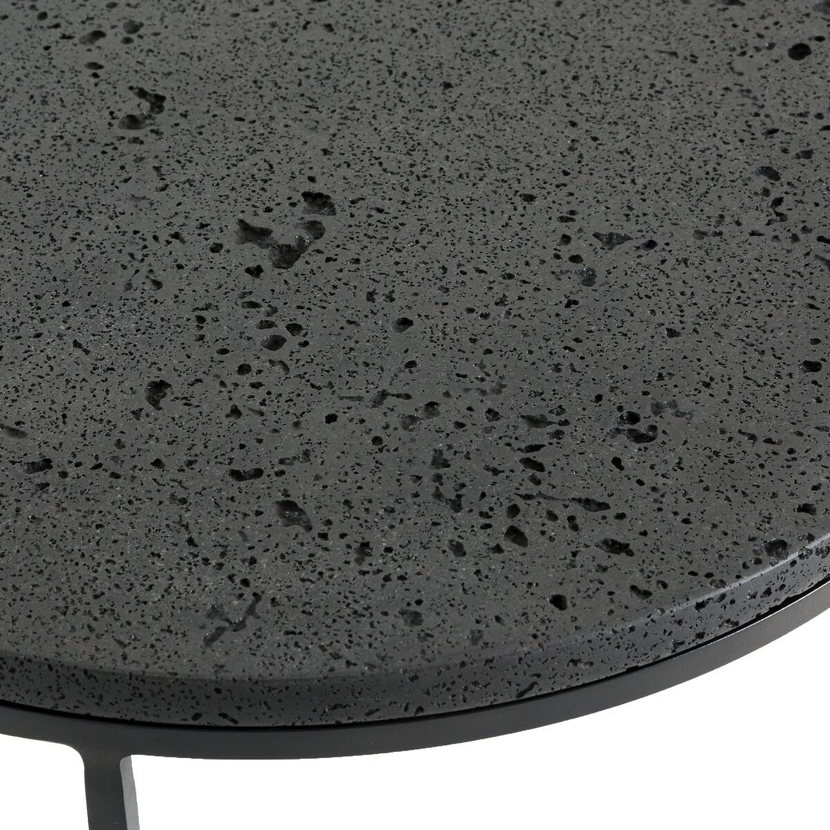 Set of 2 Anaximène Lava Stone Side Tables – image 3