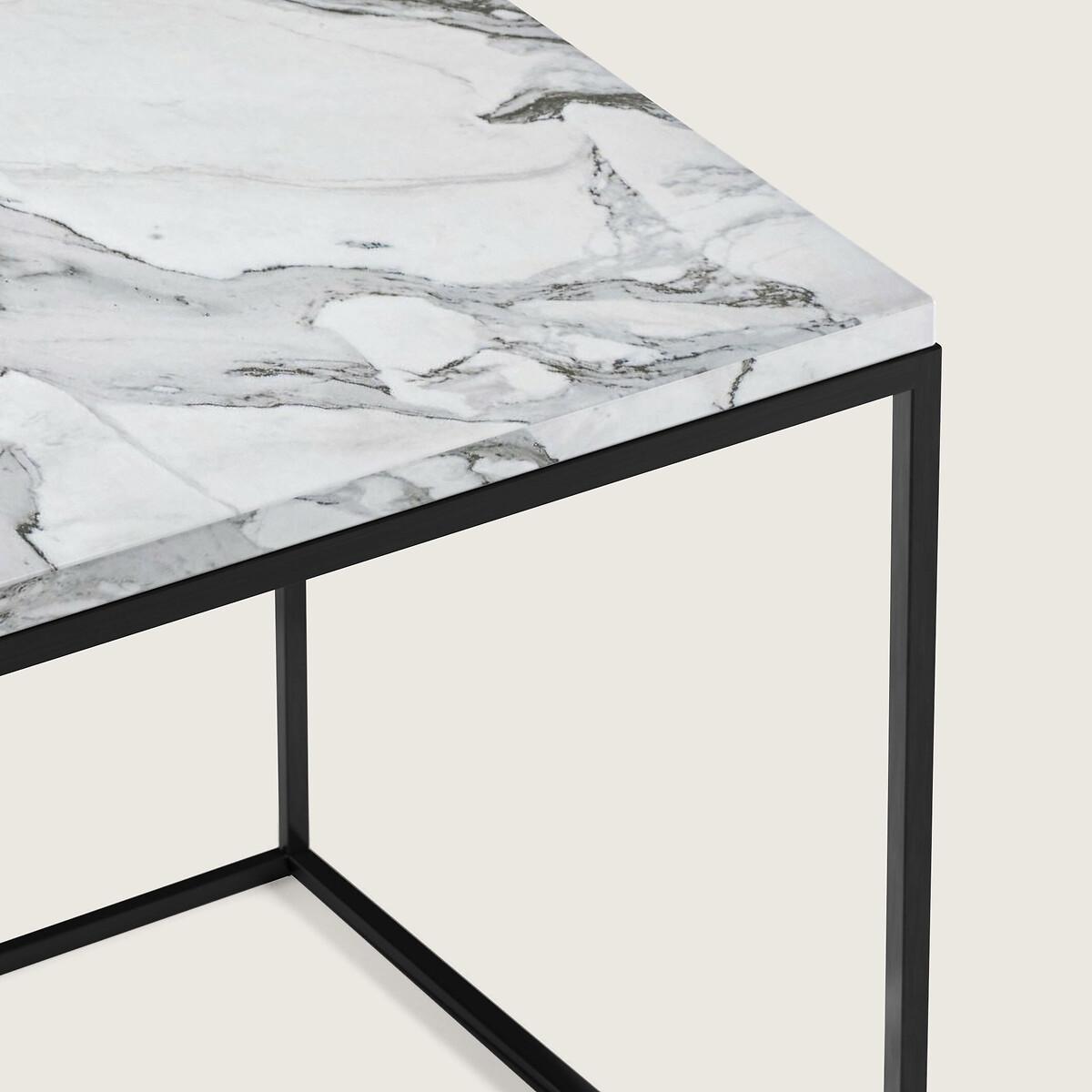 Mahaut Black Metal & Marble Side Table – image 3