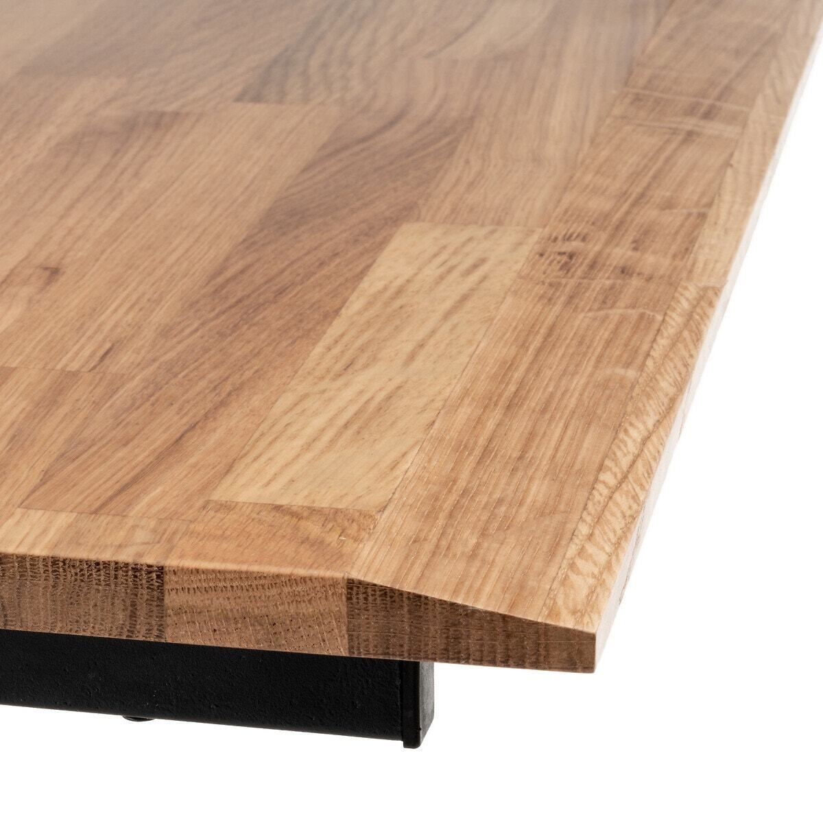 Hiba Side Table in Solid Oak & Steel – image 4