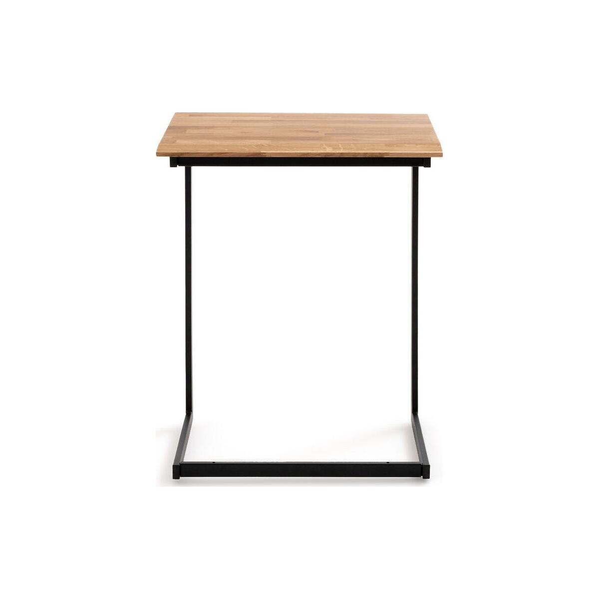 Hiba Side Table in Solid Oak & Steel – image 2