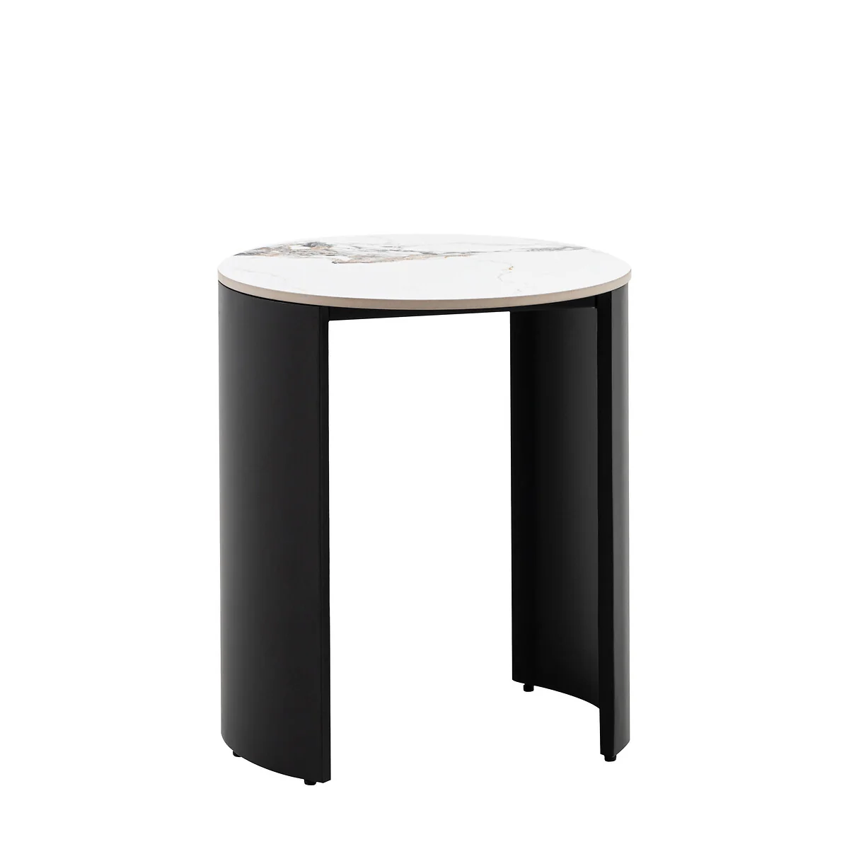 Maurice Marble & Metal Side Table – image 3