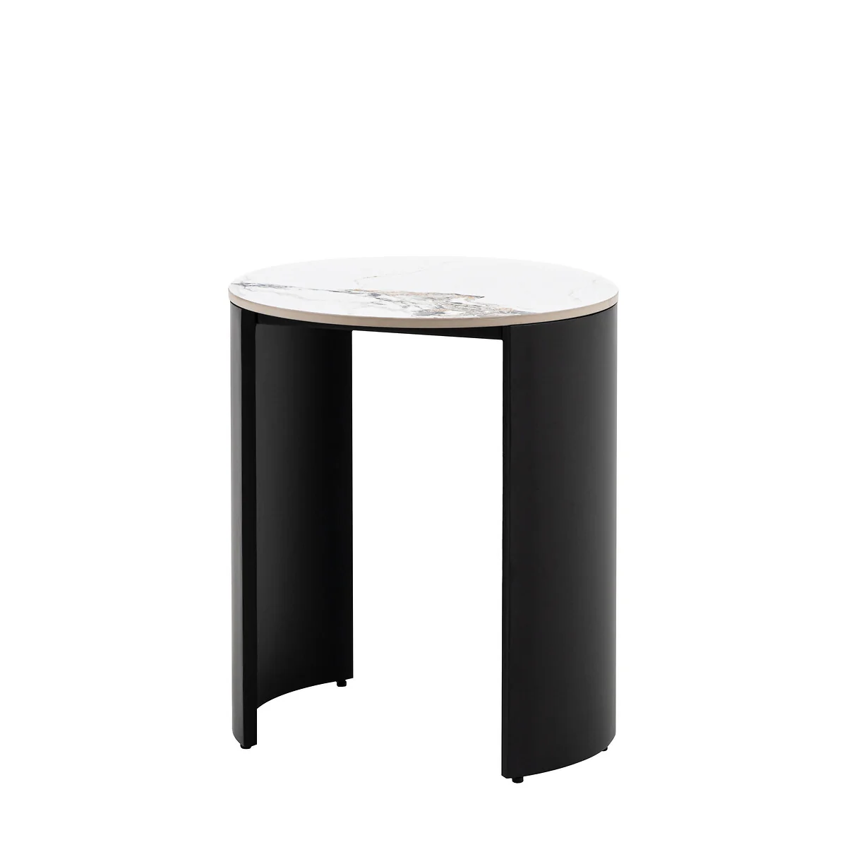 Maurice Marble & Metal Side Table – image 5