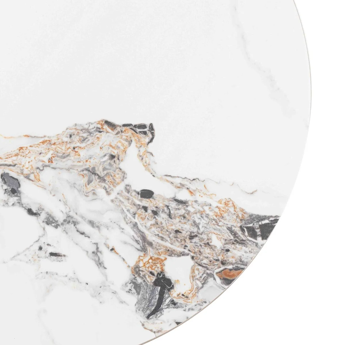 Maurice Marble & Metal Side Table – image 8