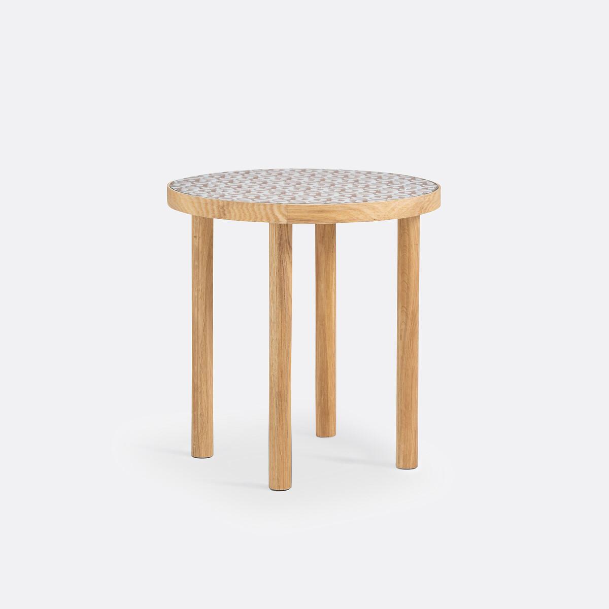 Bogen Wood & Glass Side Table – image 2