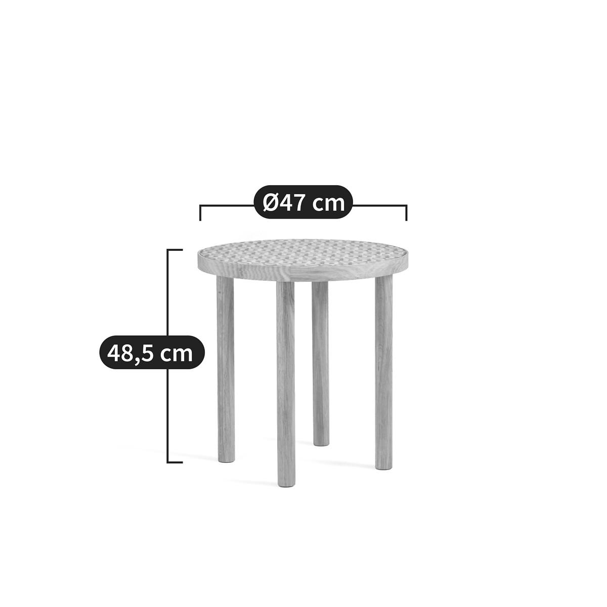 Bogen Wood & Glass Side Table – image 4