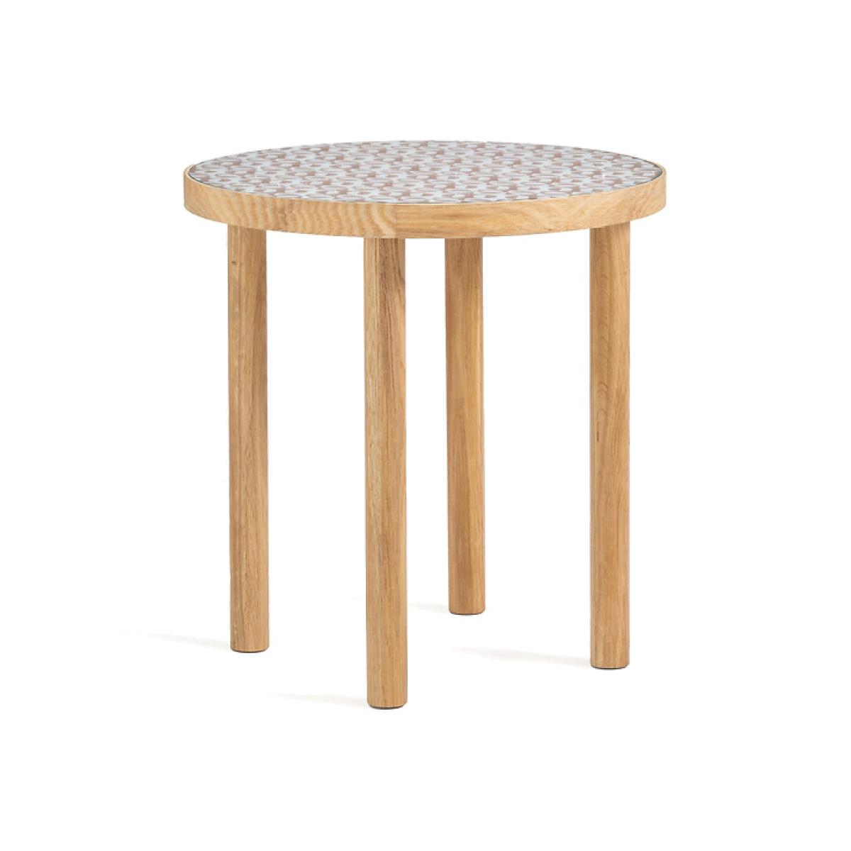 Bogen Wood & Glass Side Table – image 1