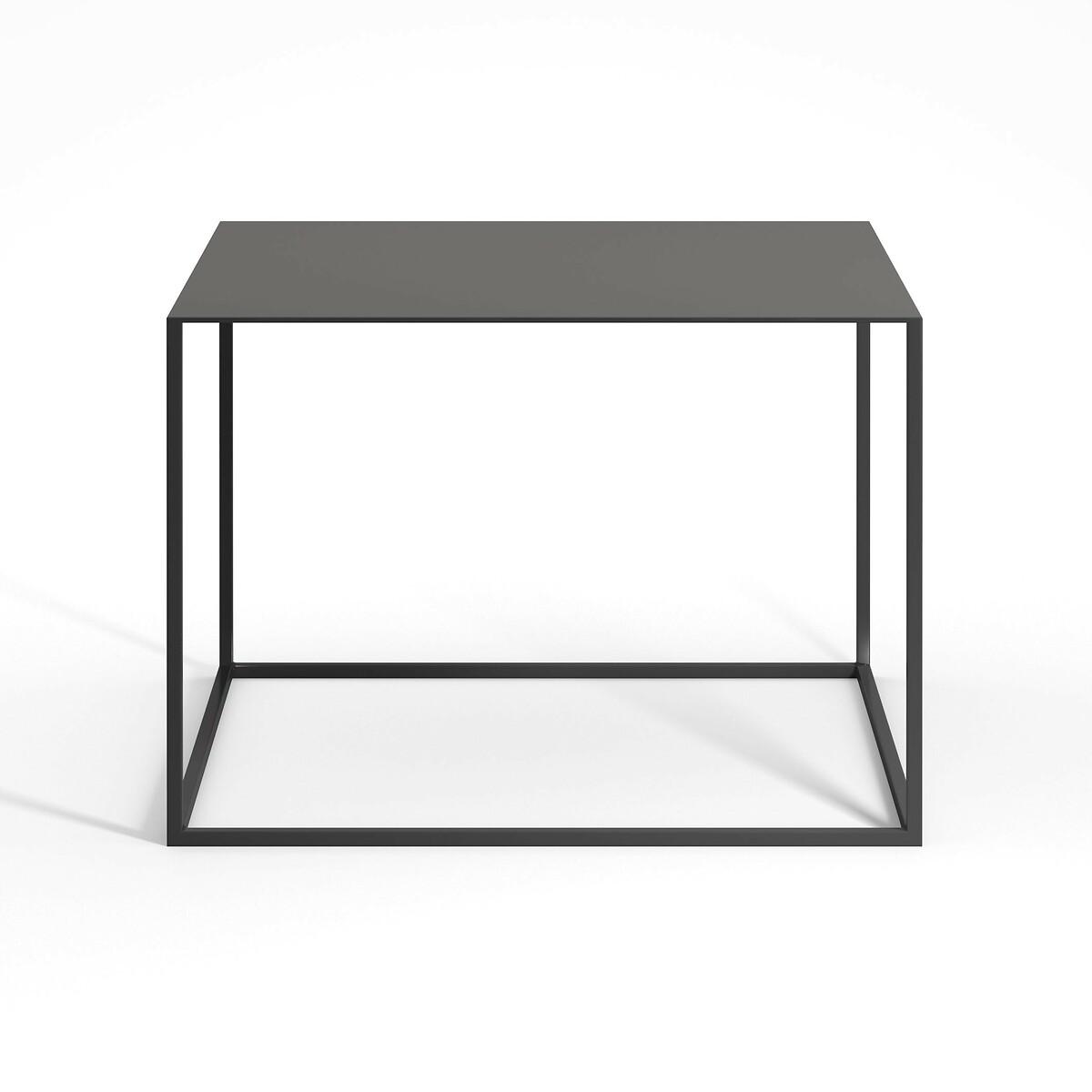 Romy Contemporary Square Metal Side Table – image 2