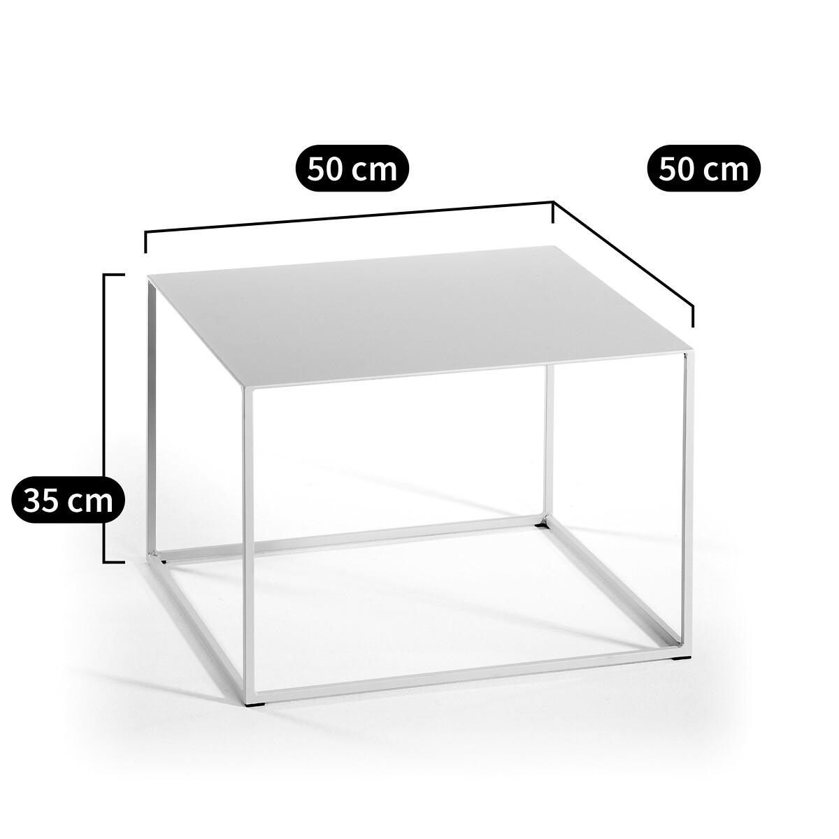 Romy Contemporary Square Metal Side Table – image 4