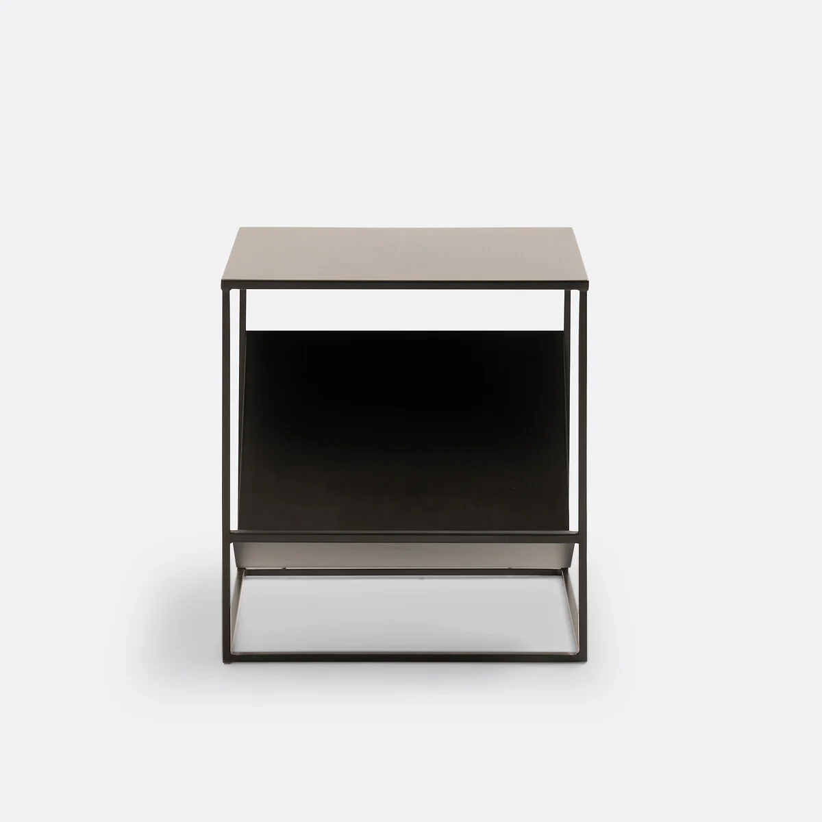Miva Steel Side Table with Magazine Rack – image 2