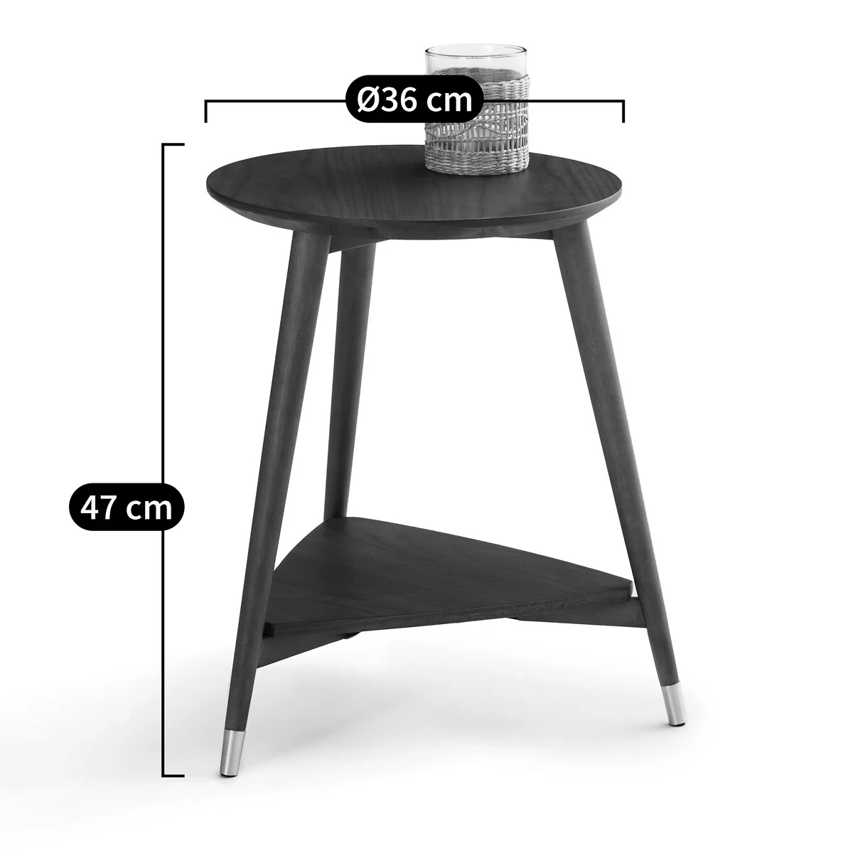 Ronda Vintage Side Table in Walnut Veneer – image 5
