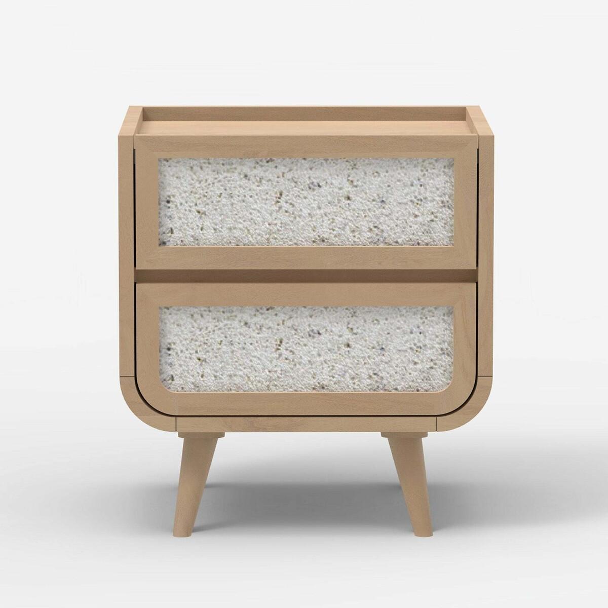 Ozen Stone & Mango Wood Side Table – image 2
