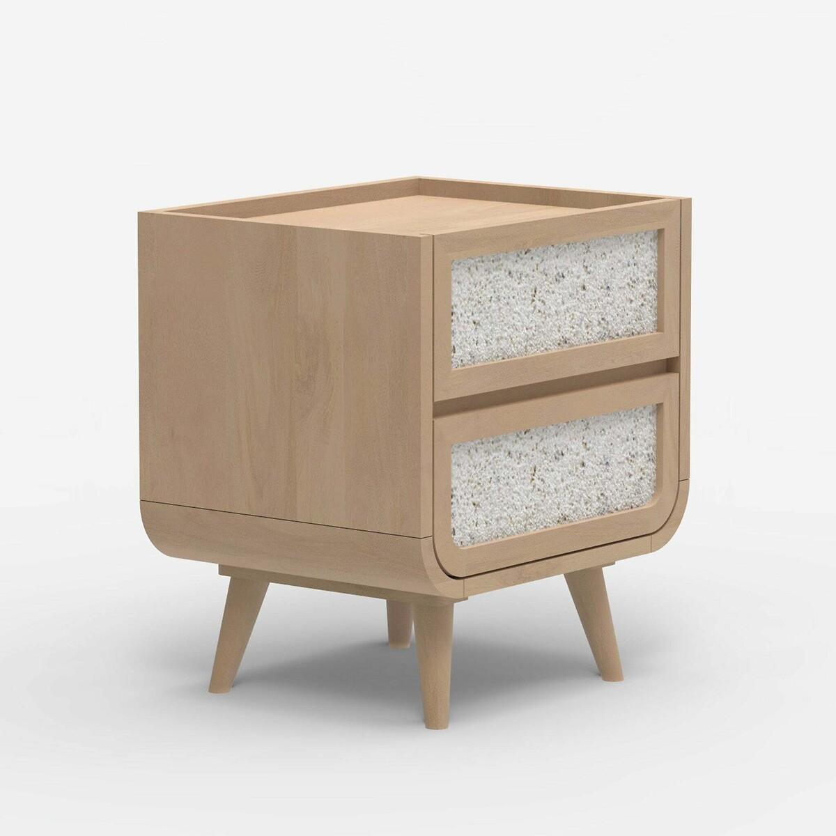 Ozen Stone & Mango Wood Side Table – image 3