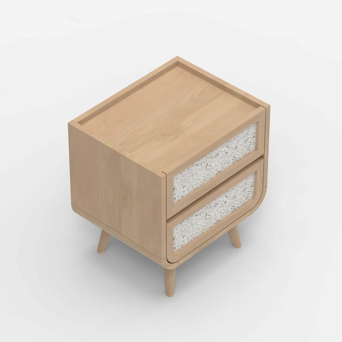 Ozen Stone & Mango Wood Side Table – image 5