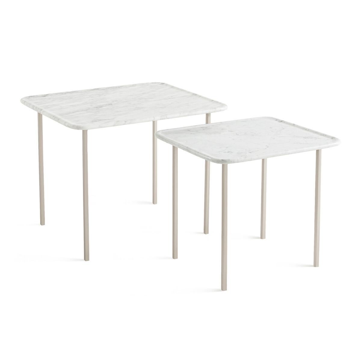Naha Small Marble & Metal Side Table – image 5