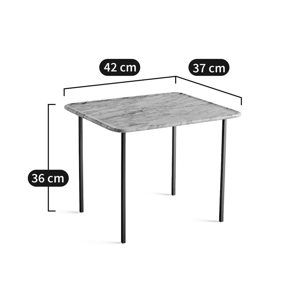 Naha Small Marble & Metal Side Table – image 6