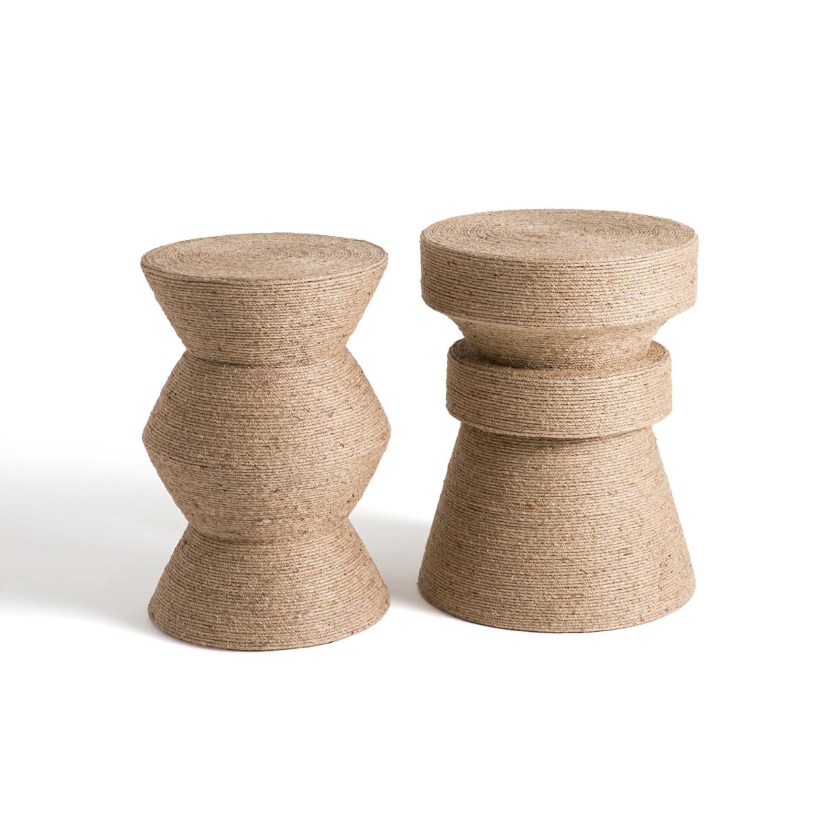 Sablas Sculptural Jute Mango Side Table – image 5