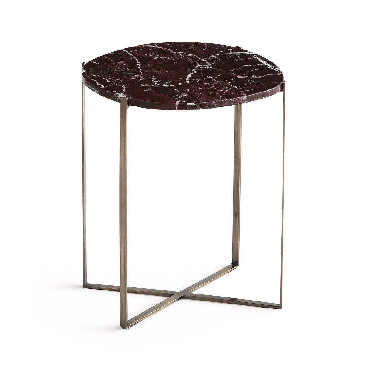 Arambol Oval Side Table in Marble – image 1