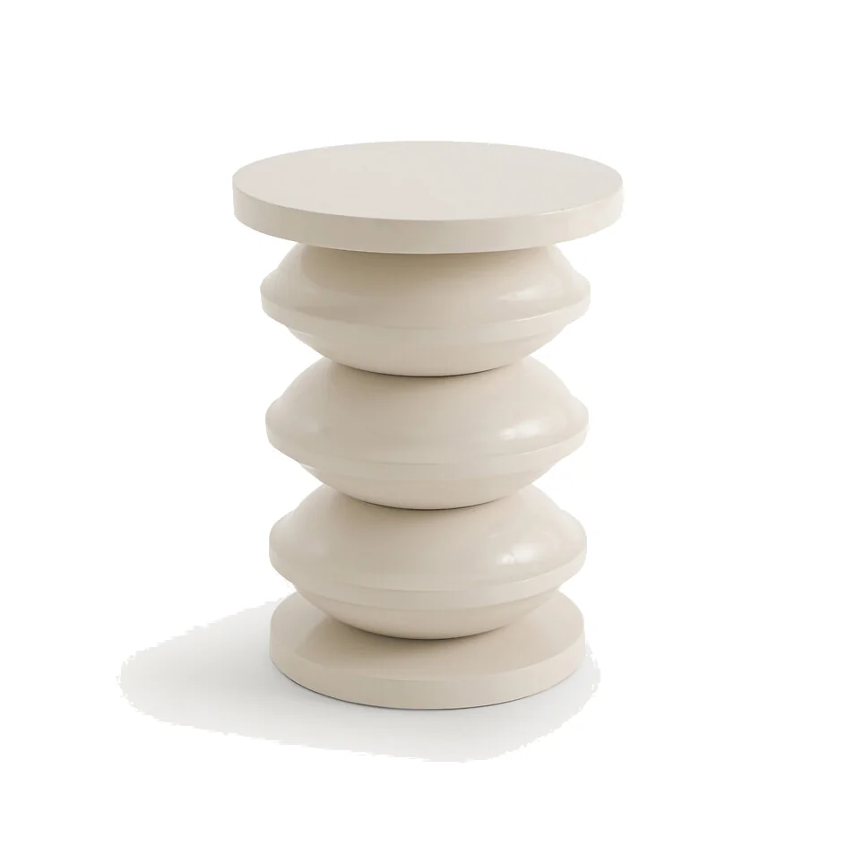 Thilde Glossy Finish Mango Wood Side Table