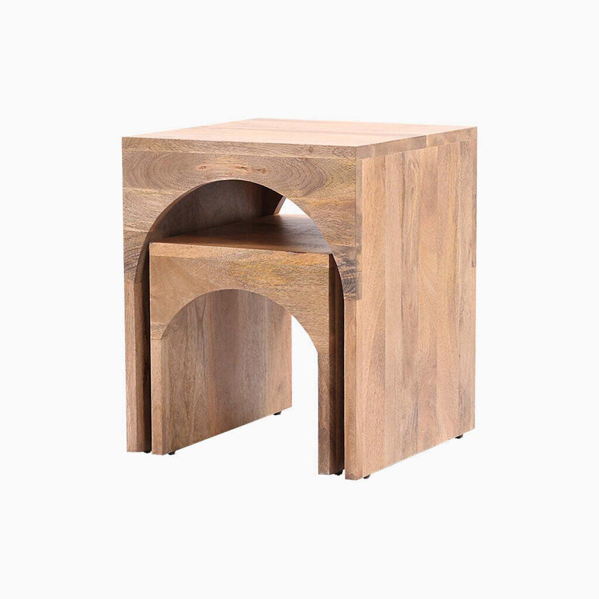 Ziva Arched Mango Wood Side Tables (Set of 2) – image 5