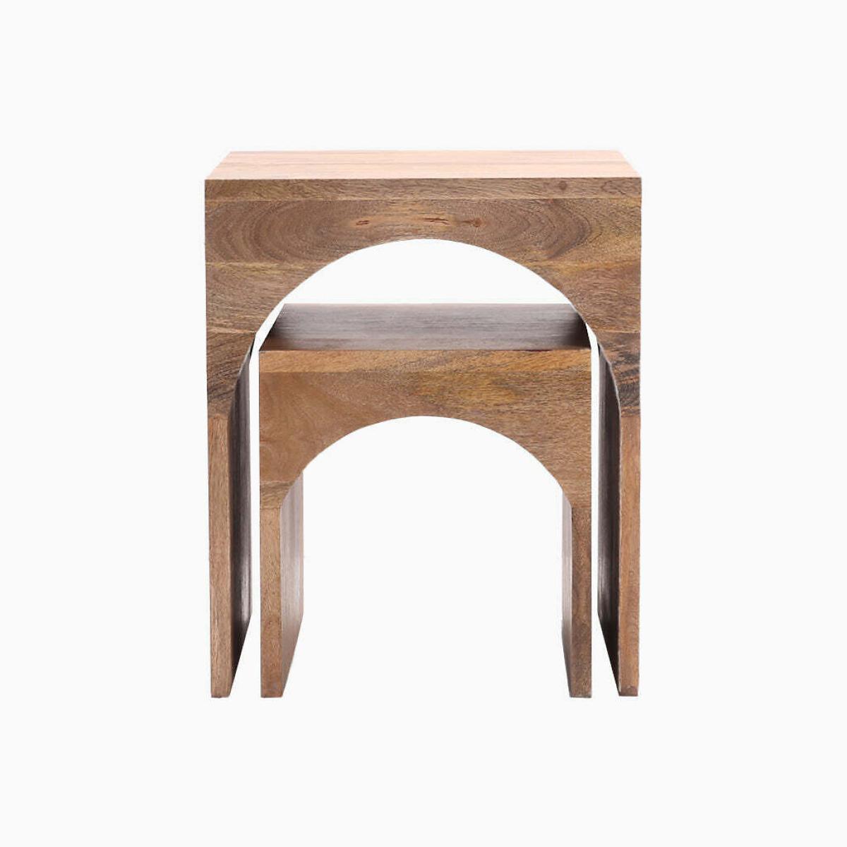 Ziva Arched Mango Wood Side Tables (Set of 2) – image 6