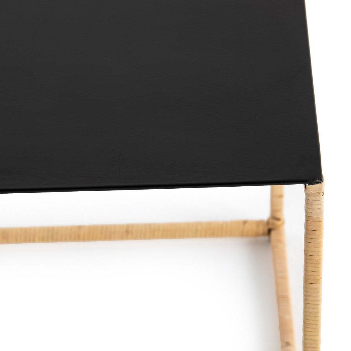 Romy Rattan & Metal Side Table – image 3