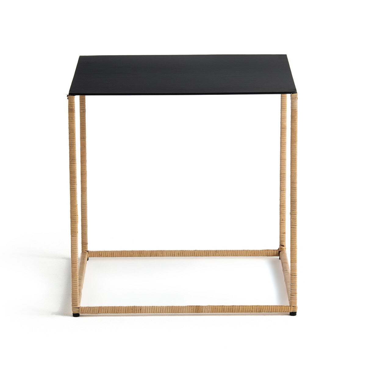 Romy Rattan & Metal Side Table – image 2