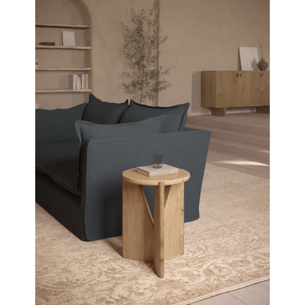 M&S X Fired Earth Blenheim Side Table - Natural, Natural – image 3