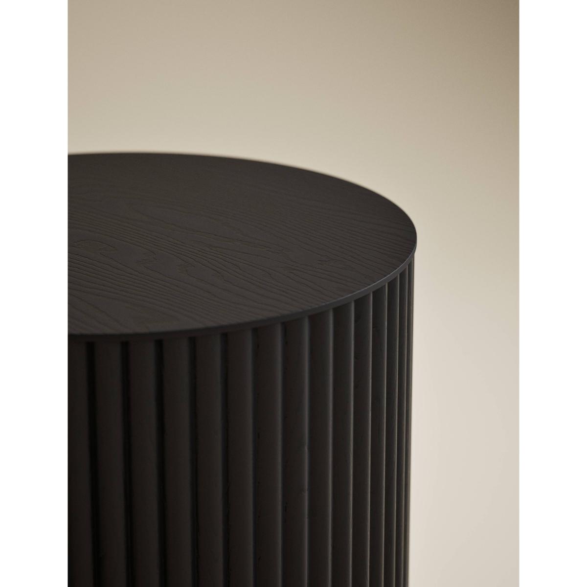 M&S Collection Fluted Side Table - Black, Black – image 3