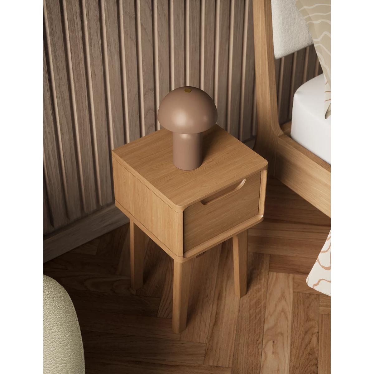 M&S Nord 1 Drawer Side Table - Oak, Oak – image 5