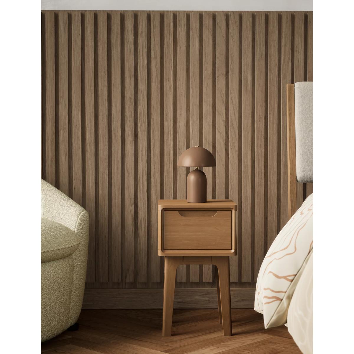 M&S Nord 1 Drawer Side Table - Oak, Oak – image 6