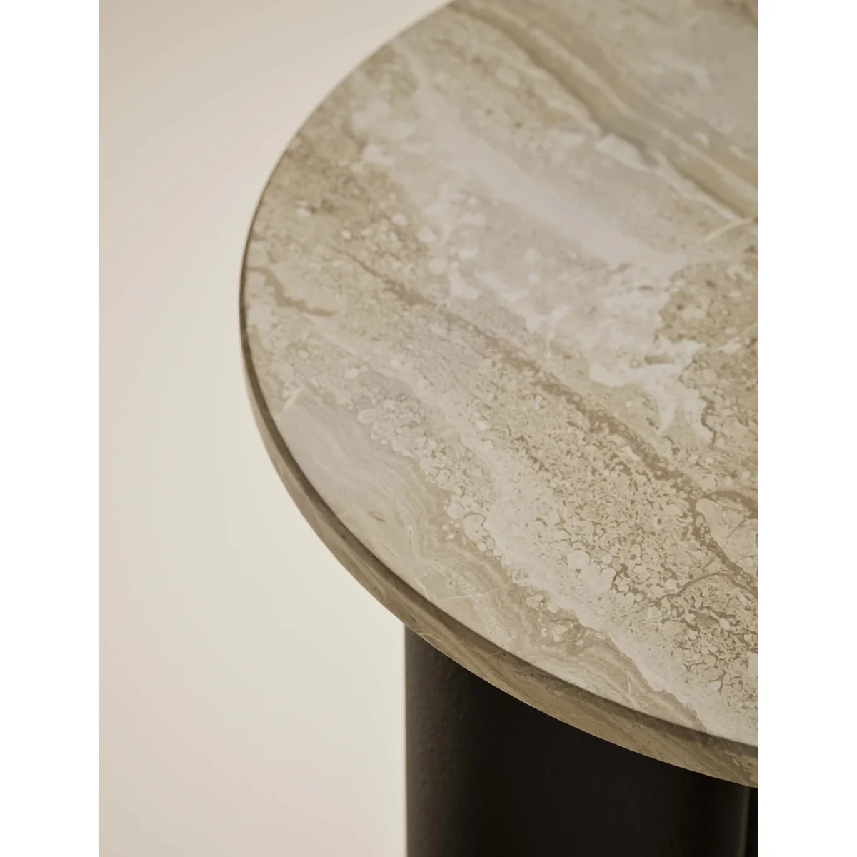 Gallery Direct Marble & Mango Wood Side Table Black Mix – image 5