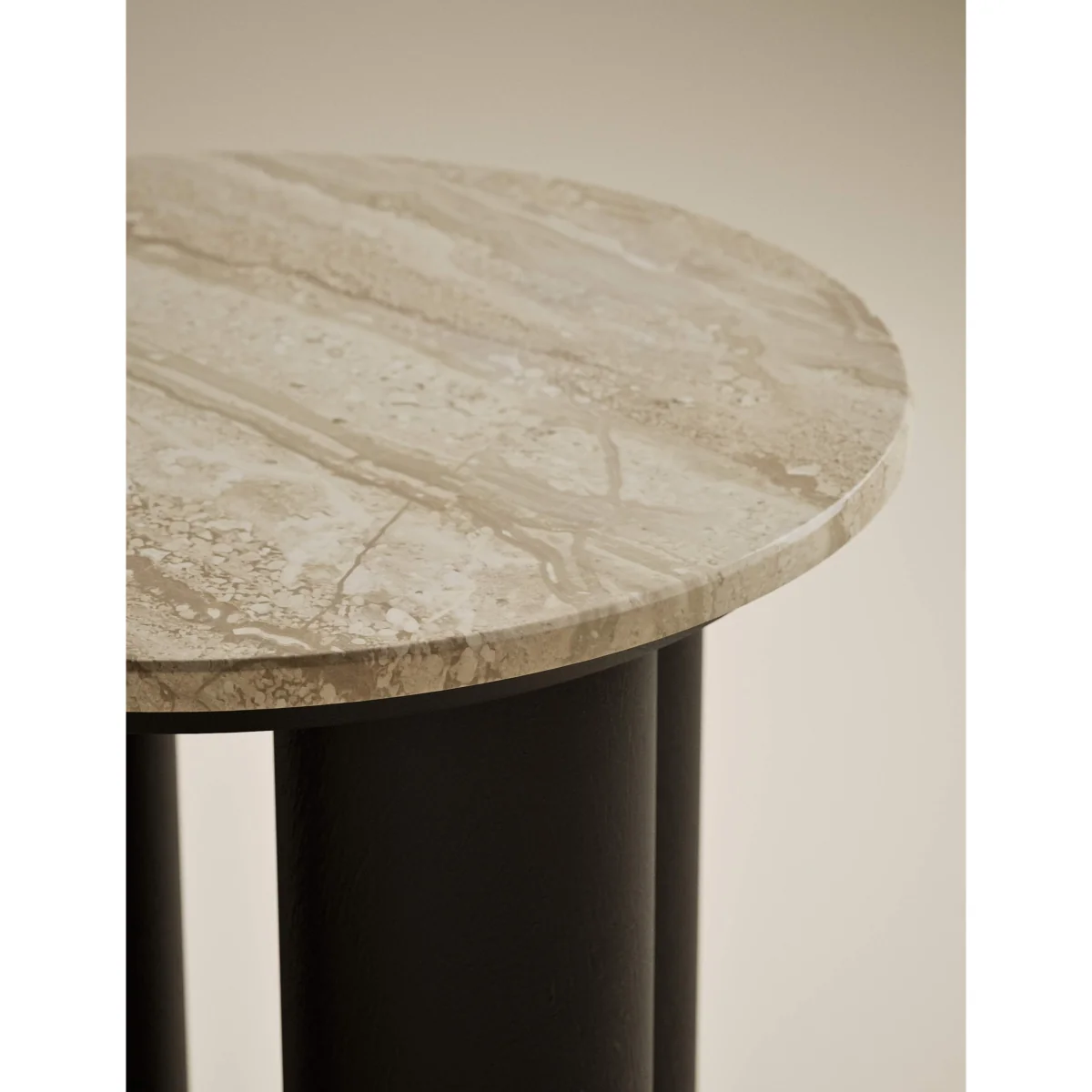 Gallery Direct Marble & Mango Wood Side Table Black Mix – image 6