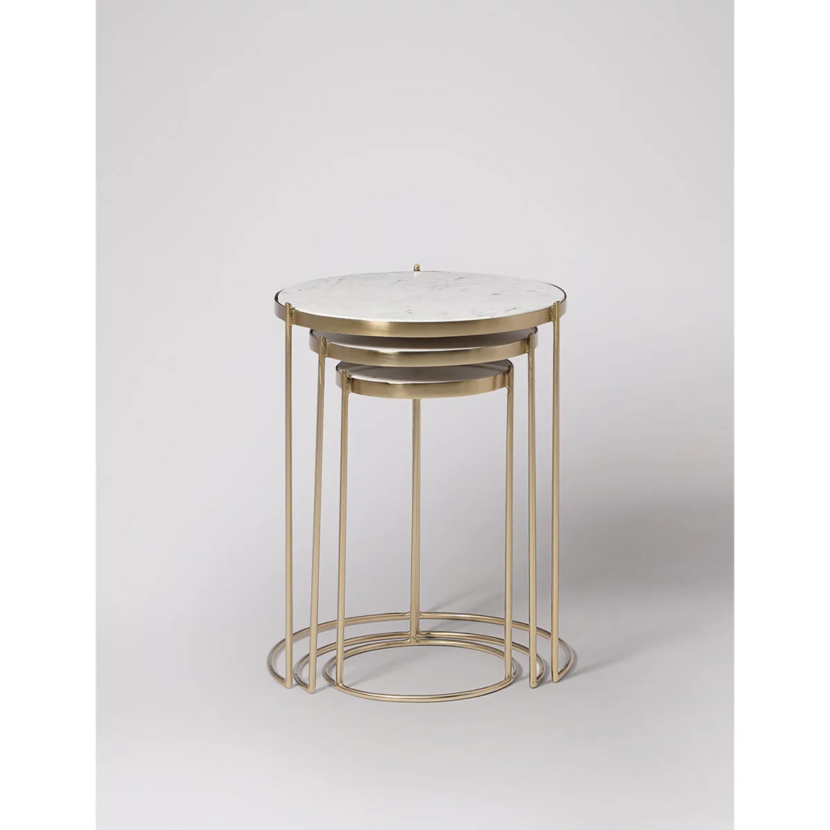 Swoon Cassel Metal Trio Side Table Gold – image 2