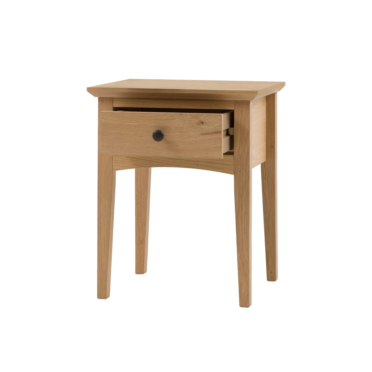Gallery Direct Rye Oak Veneer 1 Drawer Side Table Natural – image 6