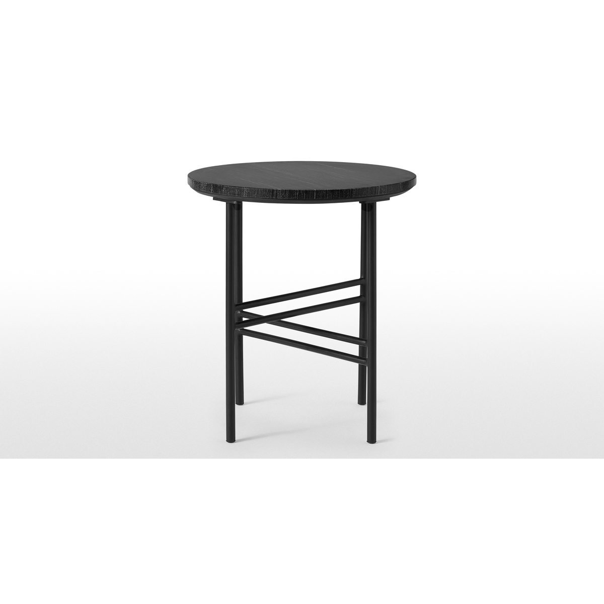 Ailish Round Side Table, Black Marble – image 4