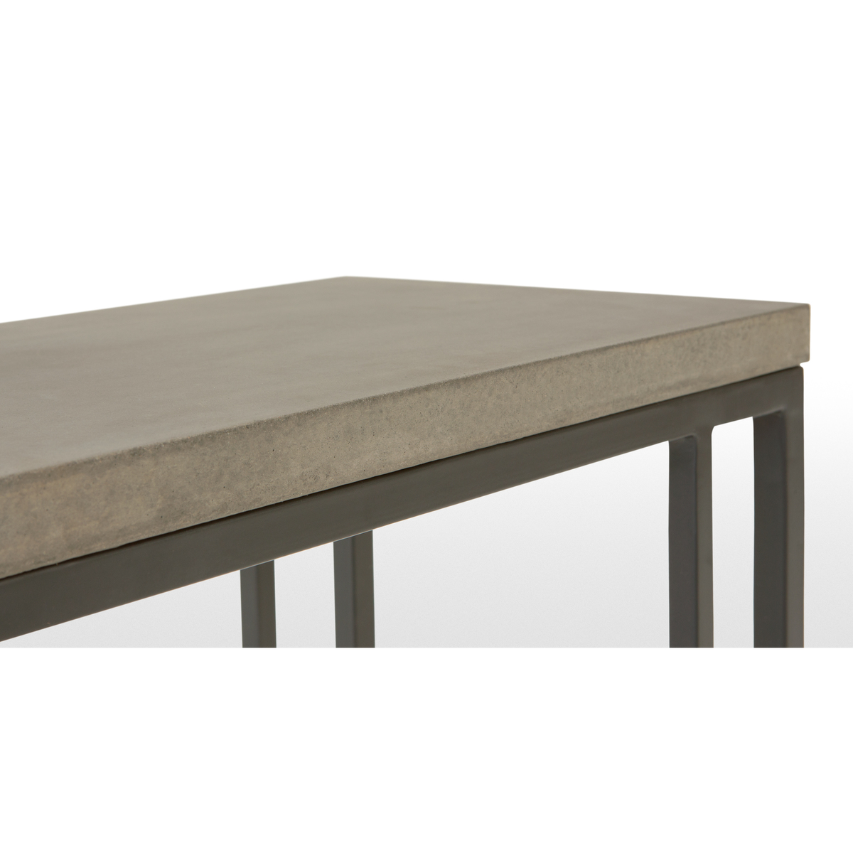 Edson Garden side table, cement and metal – image 3