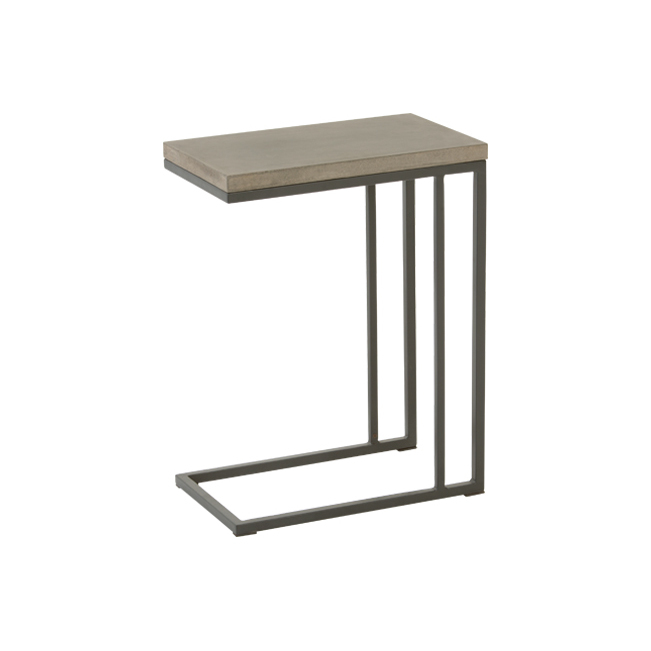 Edson Garden side table, cement and metal – image 8