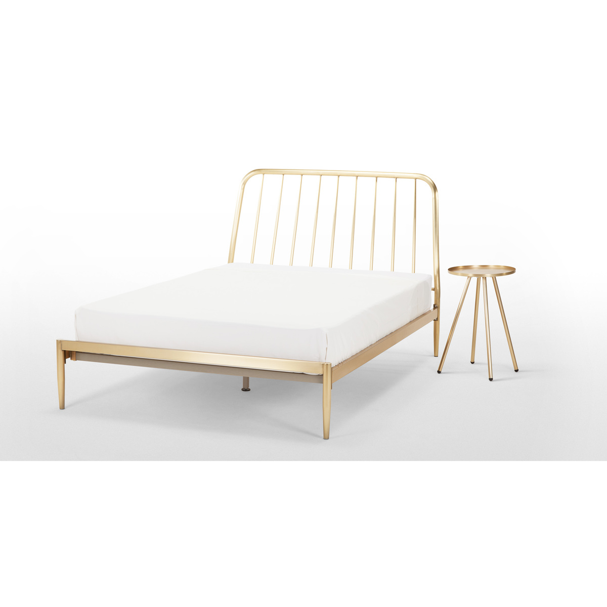 Alana Bedside Table, Brushed Brass – image 6