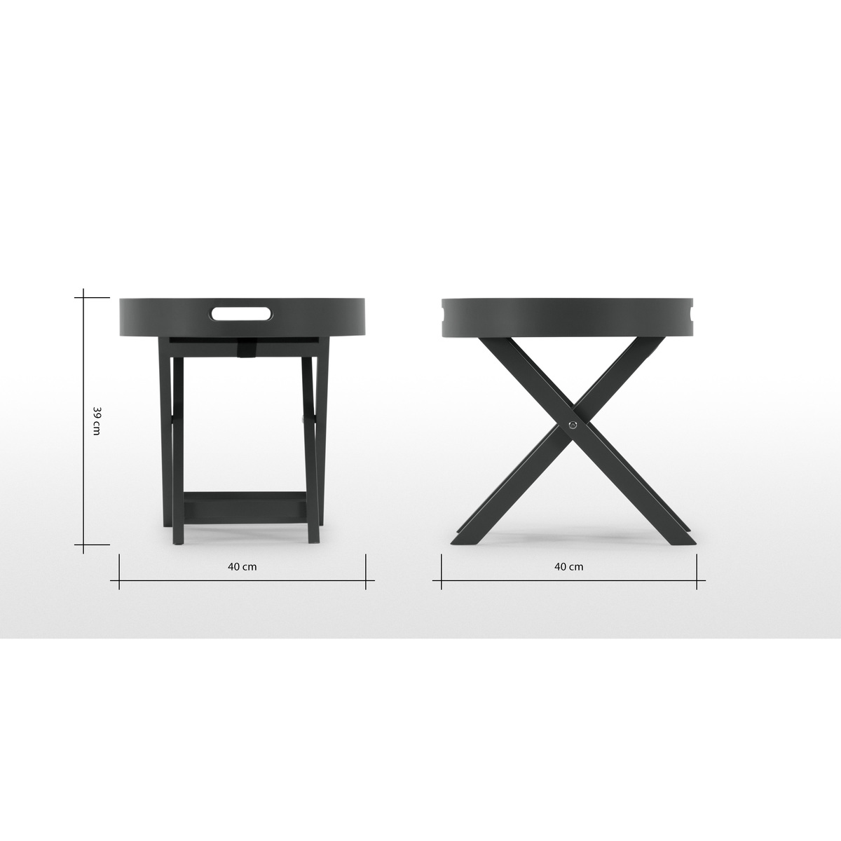 MADE Essentials Liam Side Table, Grey – image 7