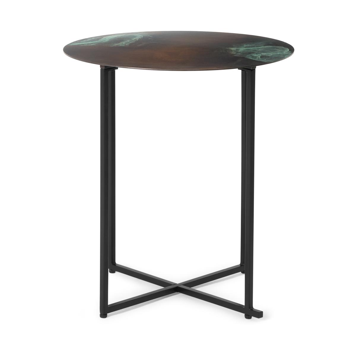 Morland Side Table, Oxidised Brass – image 2