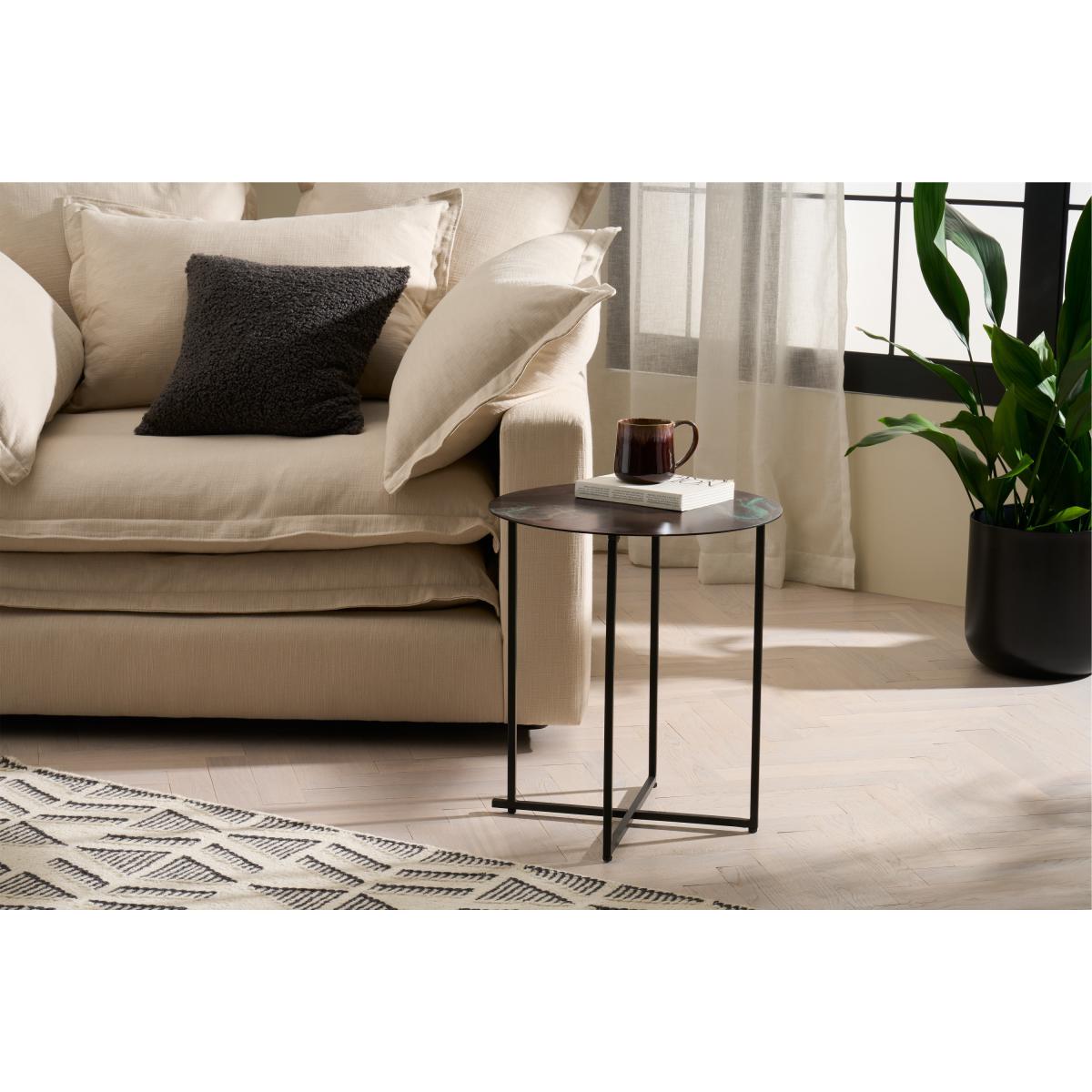 Morland Side Table, Oxidised Brass – image 4