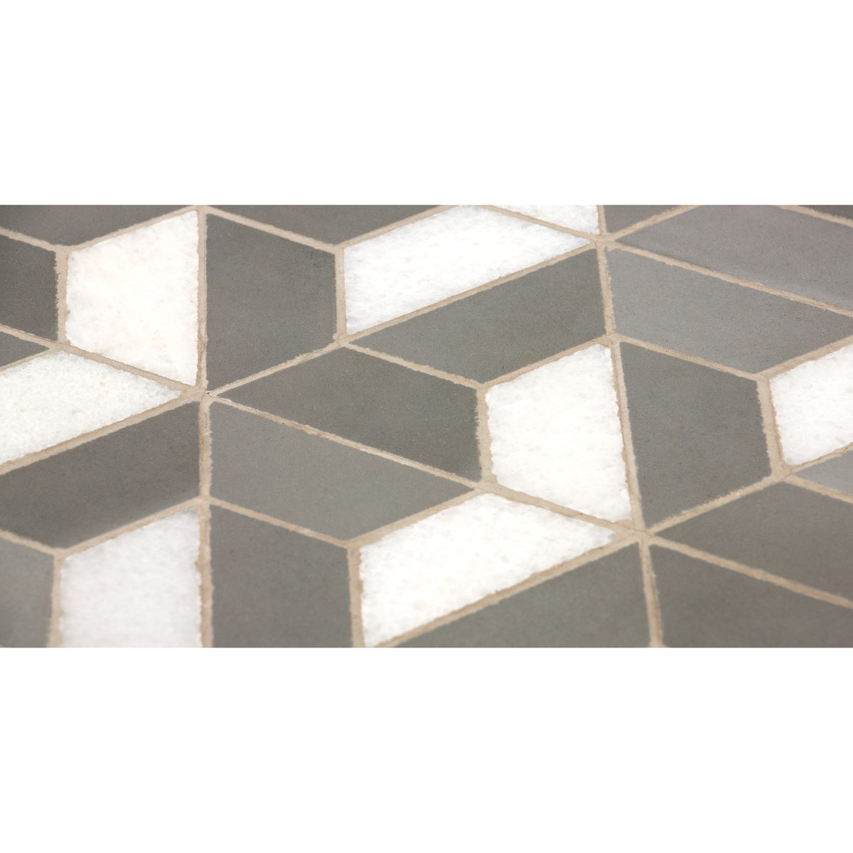 Indra Garden bistro table, grey and white marble – image 7